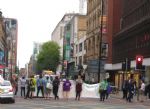 Anti Trump campaigners block Deansgate